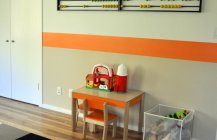 Дизайн детской комнаты в апельсиновом цвете